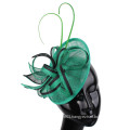 Wholesale sinamay fascinator hats for ladies feather trim hat fas classic style